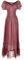 Anna-Kaci Renaissance Peasant Maiden Boho Inspired Cap Sleeve Lace Trim Dress, Pink, Small