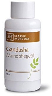 Classic Ayurveda - Olio biologico Gandusha per la cura orale – 100 ml – per il collutorio e l'estrazione dell'olio