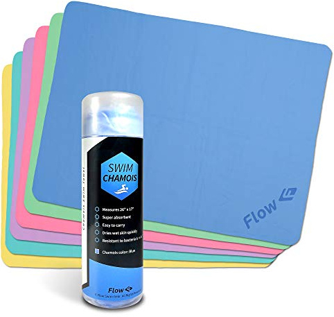 Flow Swim Chamois Handtuch, 66 x 43,2 cm, Aquamarin