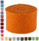 Hochwertiger & Widerstandsfähiger Filz – Breite 15cm / Länge 5m - Topfband/Bastelfilz/Wollfilz – Große Farbauswahl – Dehnbar & Druckelastisch – Tischdekoration Ostern/Weihnachten (Orange)