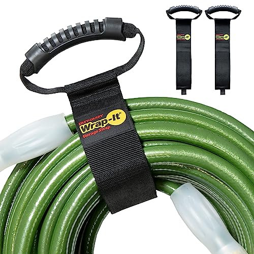 Wrap-It Storage - Easy-Carry - 28 (2-Pack) - Heavy-Duty Hook and Loop Cord Carrying Strap, Hanger, and Organizer with Handle