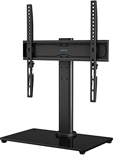 BONTEC Universal-TV-Halterung für Fernseher von 26 bis 55 Zoll, LCD/LED/OLED/Plasma/gebogen, mit 45-Grad-Drehgelenk, höhenverstellbar, maximale Kapazität 40 kg, max. VESA 400 x 400