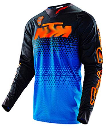 YSYFZ Chemise Manches Longues VTT Homme Chemise Manches Longues Moto Tout Terrain Chemise VTT Respirante et à séchage Rapide