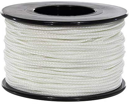 Microschnur – 1,18 mm Spule mit einer Mindestbruchstärke von 100 Pfund Paracord, erhältlich in 28 Farbvarianten und 1, 2 oder 5 Stück, Glow in the dark, 1 Pack