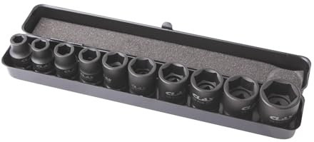 Coffret 10 douilles choc 10-27mm 1/2 Cr-Mo DIN ISO 2725-3 - OS 3100 - CLAS Equipements