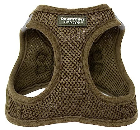 Downtown Pet Supply Step in Hundegeschirr, No Pull, XXL, Jägergrün, verstellbares Geschirr mit gepolstertem Netzstoff und reflektierendem Rand, Schnallenriemen für Hunde