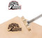 CREATPLANET Wood Branding Eisen 3cm/3cm Unregelmäßiges Logo BBQ Heat Stempel Mit Messingkopf Und Holzgriff Für Die Holzbearbeitung, Backen Und Handgefertigtes Design - Baum des Lebens#2