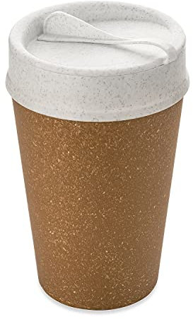 koziol ISO TO GO doppelwandiger Becher mit Deckel 400ml, TO GO Becher, ohne Bambus