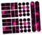 Finest Folia 34 Teiliges Fahrrad Rahmen Schutzfolie Folie Aufkleber Schutz MTB BMX Kette Lackschutzfolie R159 R160 (05 Racing Neon Pink)