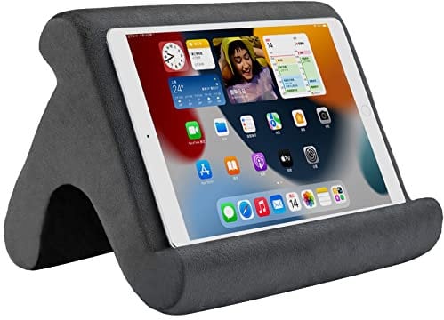 Tablet Halter Kissen Tablet Ständer Kissenhalter Halterung Universal iPad Tablet-Halterung Mehrwinkel Kissenhalter Bett kompatibel mit Allen Tablets, Telefonen und iPad und Elektronische Bücher(Grau)