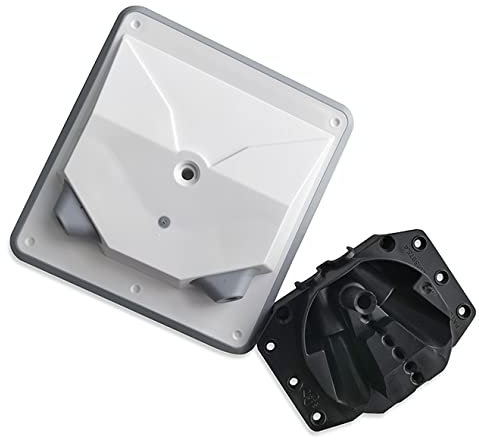 Box Of 2 Manthorpe GRS-Duo Radiator Pipe Guide and Seal Twin Plate System for 10mm Flexible pipework