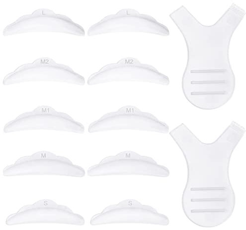 Vesaneae 40STK Wimpernlifting Pads, Wimpernlifting SilikonPads mit 2 Wimpern Y Pinsel, Lash Lifting Pads, Wimpern Schildpads für Lash Lifting, Wimpernlifting Zubehör - Weiche, Wiederverwendbare