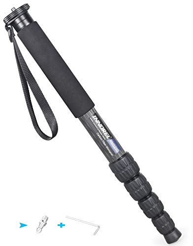 Monopiede per fotocamera in fibra di carbonio INNOREL RM325C Monopiede professionale portatile leggero da 5 sezioni per Canon Nikon Sony DSLR Camera Video Camcorder Fotografia Staffa di carico 12 kg