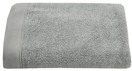 Drift Home Grey Bath Towel - 90 x 150cm - Soft & Absorbent - 600GSM Premium - Sustainable Cotton (BCI) - Recycled Bottles - Bathroom Towel in Grey