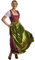 dressforfun 950032 Maxi-Dirndl, figurbetontes Dirndl mit langem Rock, feine Schnürung mit Strasssteinen (XXL | Nr. 304654)