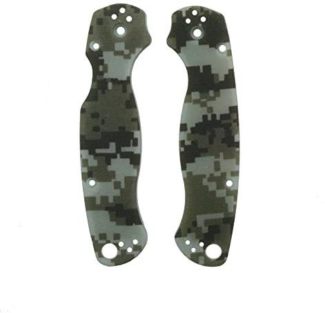 Custom G10 Scales for Para 2 Knife, Para Military 2 Grip Folding Utility Pocket Knife G10 Handle,Plainedge C81 hilt