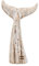 Aecipl Nautische Wohnkultur Holz Walschwanz Tischstatue dekorative rustikale Skulptur Ozean Strand Küste Thema Figur Wal Ornament Badezimmer Regal Dekoration (34,5 cm H)