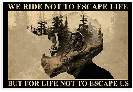 Mountainbike S Toughest Challenge MTB Ride Poster (1) Leinwand Poster Schlafzimmer Dekor Sport Landschaft Büro Zimmer Dekor Geschenk Unframe Stil 08x12inch (20x30cm)