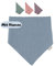 Sterntaler Baby Musselin Halstuch mit Name | BIO Baumwolle | Sterntaler personalisiert Dreieckstuch | 0-4 Jahre | Druckknopf | Babygeschenk Geschenk Geburt (Musselin Blau)