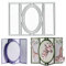 XIXKOLYU 3D-Kartenform-Stanzformen für die Kartenherstellung, rechteckige Geschenk-Popup-Karten-Stanzformen-Sets, ovale Banner-Box-Stanzformen, Prägevorlage für Scrapbooking