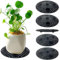 6PCs Plant Risers für Töpfe Indoor, Plant Stands, Pack Plant Elevator zur Vermeidung von Fäulnis und Schäden auf Patio Deck, 11,8 Zoll große Heavy Duty Plastic Plant Stands (Black)