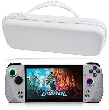 Funda de transporte portátil para ASUS Rog Ally 2023, carcasa rígida de EVA, bolsa de almacenamiento protectora duradera, a prueba de golpes, impermeable, anticolisión, antiarañazos (blanco)