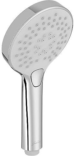 Jacob Delafon - Pommeau de douche Metro - Rond - Diamètre 11cm - 3 Jets à Bouton - Economie d'eau 10L/min - Douchette à main - Finition Chrome - E24319-CP