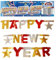 Nico Europe® 5 STK. Party-Girlanden, Happy New Year