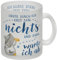 Möwe Glas Tasse mit Spruch Heute mach ich erst mal nichts eine schöne Tasse für die Arbeit lustiger Frauen Geburtstag Meer Kaffeetasse Spruch Motiv