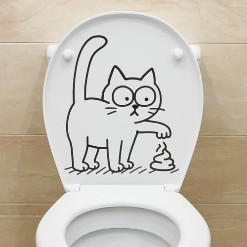 30 * 30 cm 3 stücke Schwarze Katze Selbstklebende Wc Deckel Aufkleber Lustige Wasserdichte Wc-sitz Aufkleber Für Deckel zimmer Tür Wand Aufkleber