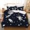 Leleyouzer Rakete Astronaut Bettwäsche Set,Kosmischer Weltraum Planet Raumschiff Muster Bettbezug,Mikrofaser Kinderbettwäsche Set mit 2 Kopfkissenbezügen 50 x 75cm (Astronaut 4, 135×200 cm)