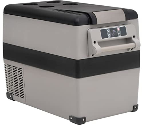 Nevera portadora de alimentos y bebidas con asa, color negro y gris, 45 L, PP y PE, hogar y jardín