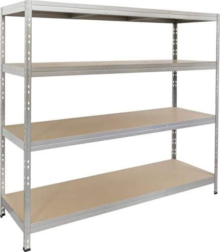 Trend Line Rivet Metallsteckregal XXL 180 x 180 x 60 cm Lagerregal Schwerlastregal Regal