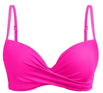 Aqua Eve Haut de Bikini à Armatures pour Femme - Haut de Bain Push-up - Soutien-Gorge rembourré - Haut Uniquement