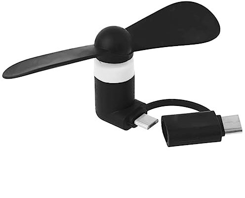 Travel Portable Cell Phone Mini Fan Type-C Micro USB C Cooling For Androids Phones Fans Mini Cute USB Fan Type C Removable Gadgets Low Power For Mobile Power Phone PC Laptop