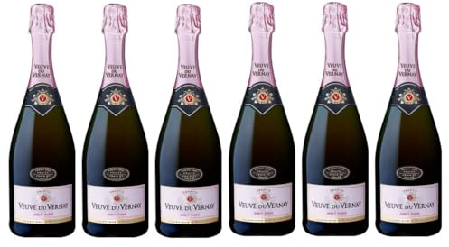 6x 0,75l - Veuve du Vernay - Rosé - brut - Vin Mousseux de France - Frankreich - Rosé-Schaumwein brut