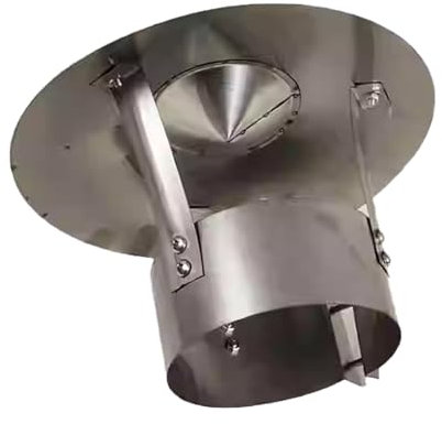 GSATREY Terminale Canna Fumaria Antivento E Antipioggia, Terminale Camino, Comignolo in Acciaio Inox per Camino, Stufa A Legna, Pellet E Caldaia Biomassa, per Tutti I Combustibili(80mm/3.1in)