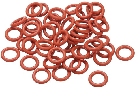 PATIKIL 50 Stück O-Ringe 18 x 12 x 3 mm Dichtungsringe, Nitrilkautschuk Dichtung O Ring Gummidichtung Rund Seal Unterlegscheiben für Wasserhahn Poolpumpe Schnellkupplung Kugelhahn, Rot