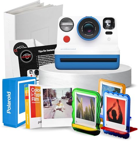 Polaroid Now Gen 2 Instant Camera Bundle - i-Type Film, Photo Holder, Album & Acrylic Frames