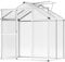 VEVOR Serre en Polycarbonate 184 x 126 x 193 cm, Serre extérieure avec fenêtres de Ventilation réglable, Serre de Style pavillon avec Porte coulissante, kit de Serre en Aluminium pour extérieur,