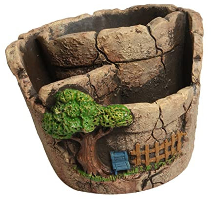 BESPORTBLE 1Stk Sukkulenten-Übertopf aus Zement car Decoration autodeko Garden Decoration Auto-Dekoration bunt Pflanzen einmachgläser Zement fleischiger Blumentopf Bonsai-Blumentopf Colorful