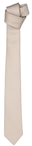engbers Herren Herren Krawatte strukturiert, Beige, 38719, Beige in Größe 111