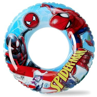 Spider Rubber Rings for Kids, Superhero Swimming Ring 3-10 Years,PVC Cartoon Inflatable Pool Rings, Spiderhero Pool Floating Ring Toy for Boys Girls Summer Beach Pool Party Water Sports