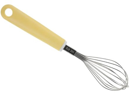 FUNOMOCYA Manueller Handrühr Schneebesen aus Lebensmittelechtem Material Halbautomatischer Schneebesen für Milch Teig und Sahne Ergonomischer Handmixer für Küche Leicht und Sicher