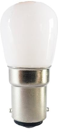 Lanshui Bombillas LED, Paquete de 20 bombillas LED for frigorífico, CA 85-265 V, T22, BA15S/E14, lámpara colgante con cubierta lechosa, fuente de luz(Warm white,BA15 85-265V)