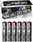Rauchfackel Smoke Tubes im 6er Pack in Rot Blau Gelb Grün Orange Weiß Mix von NICO Europe mit Anhänger (Weiß)