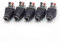 Supkancl DC Female Male RCA Female Male Connector Adapter Plug 2.1x5.5mm DC Jack Power Audio Cable For RGB Strip Light CCTV Camera(22691-5pcs)