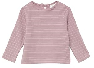 s.Oliver Langarmshirt mit Glitzerstreifen und Zierschleife