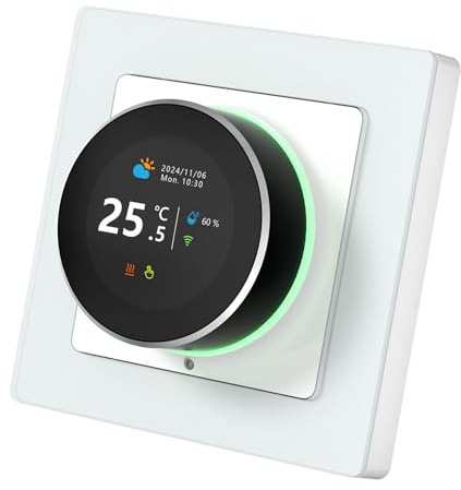 Generic Smart Knob Thermostat Easy Programming WiFi Control for Smart Home Plastic/PC Material