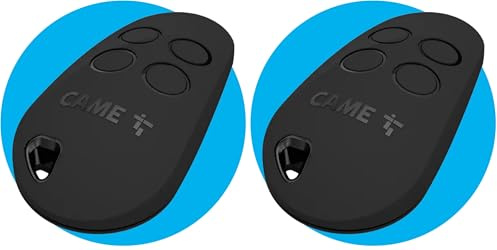 CAME Telecomando TOP quadricanale nero a codice fisso con funzione di autoapprendimento per una facile duplicazione multiutenza frequenza di 433,92 MHz compatibile esclusivamente con modelli CAME